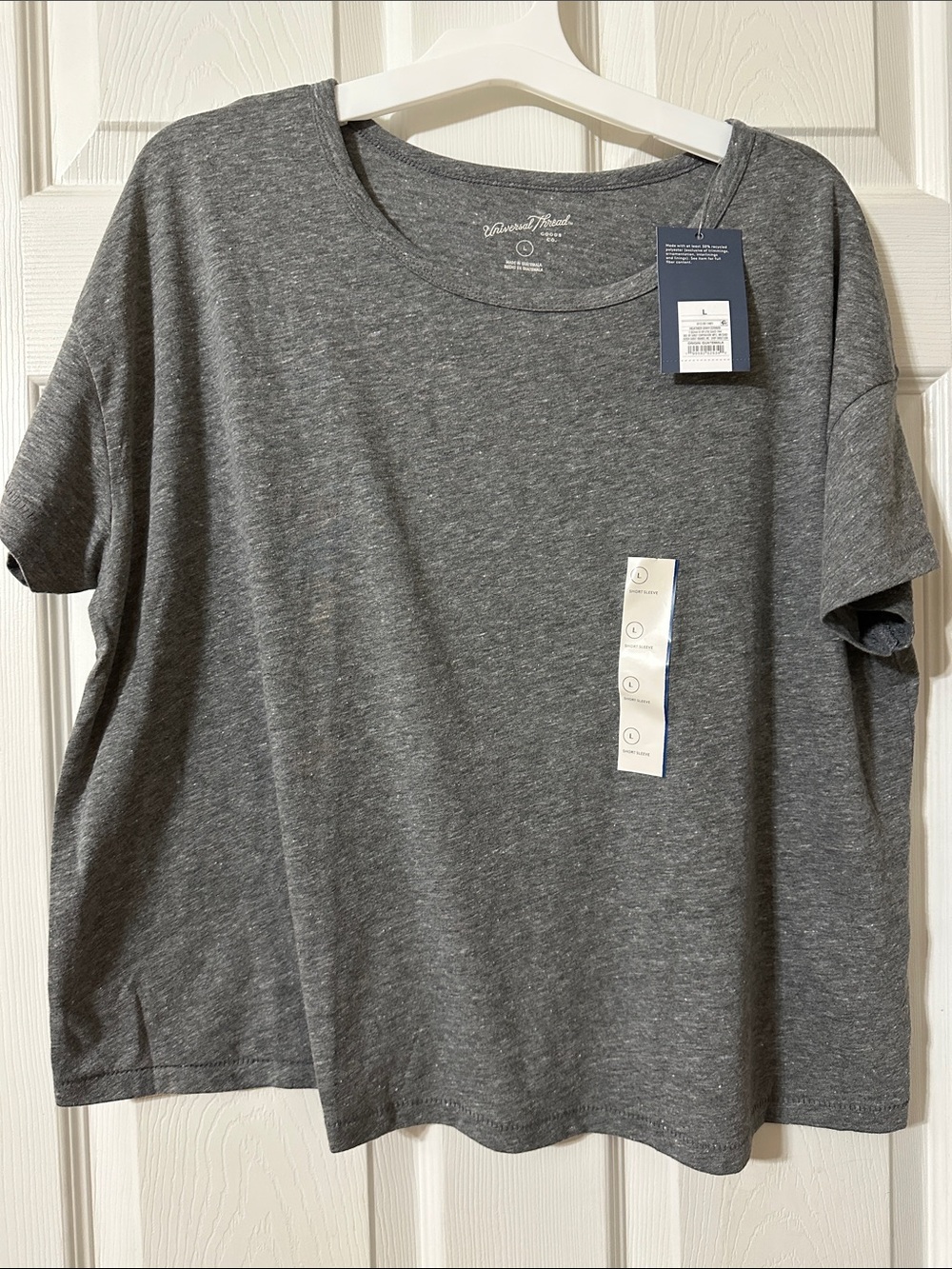 Universal Thread Women's Dark Heather Gray Crew Neck Tee